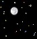 Night time, Cloudy with clear patches